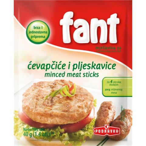 FANT Cevapcici en hamburgers 40g