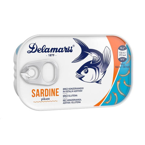 Sardine pikant 90 g Delamaris