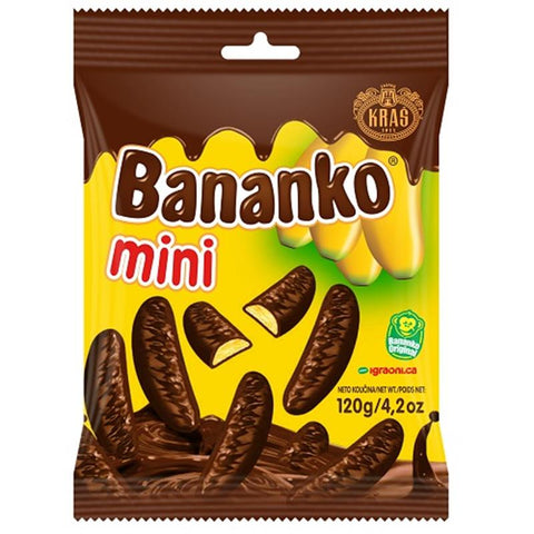 Mini chocolade banaantjes 120g, Kras