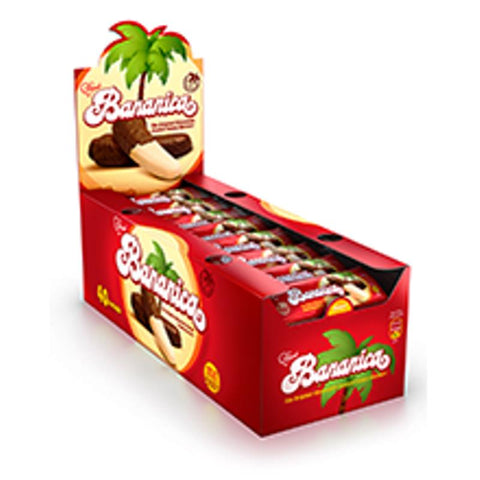 Banaantjes 25g Stark chocolade omhulde schuim banaantjes