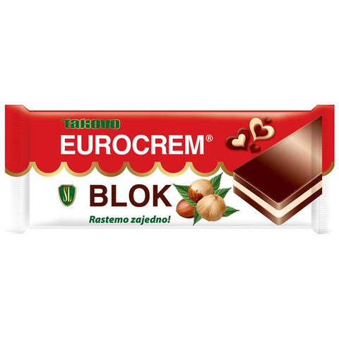 Euroblok chocolade hazelnoot reep 90gr Swisslion