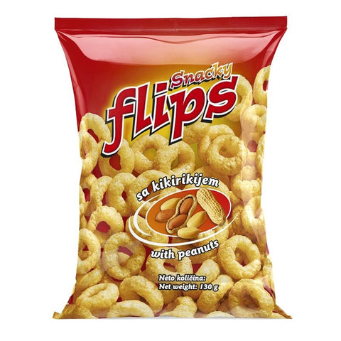 SNACKY FLIPS met pindas 130g