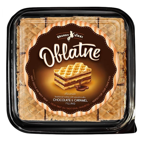 OBLATNE Wafels chocolade-karamel 240g