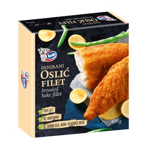 Gepaneerde heekfilet 400g LEDO